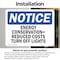 Signmission Energy Conservation = Reduced Costs Turn, 10 in W x Rectangle, Vinyl Decal OS-2PACK-NS-D-710-L-12049 - alternate 5